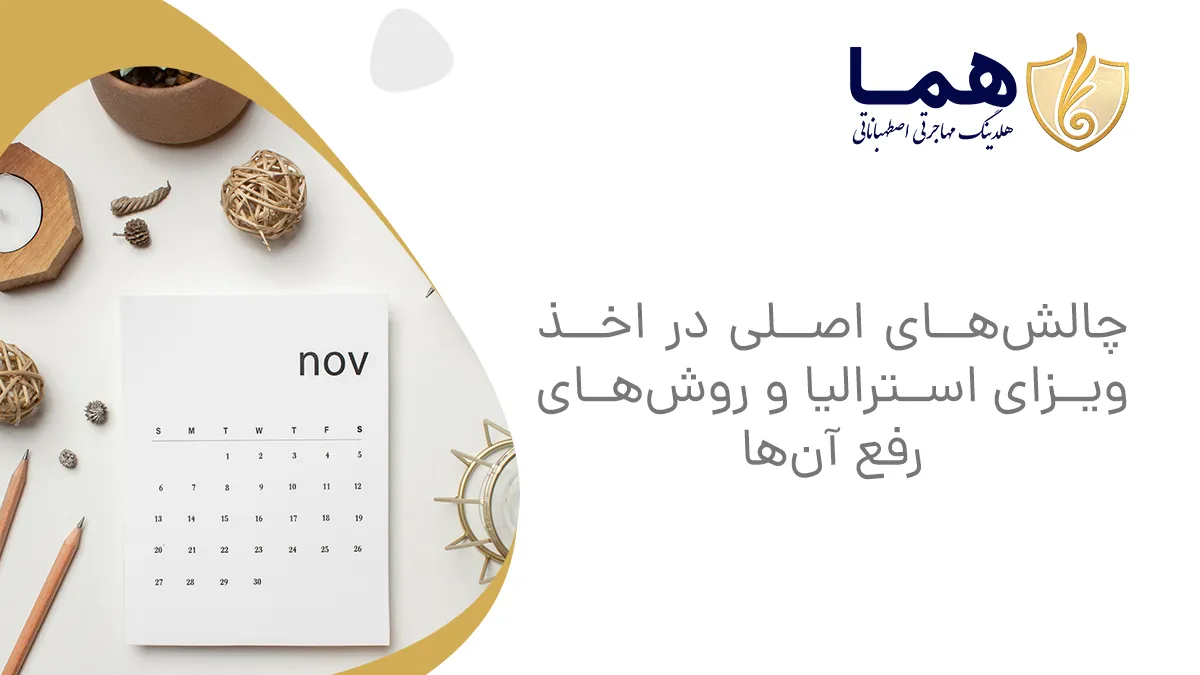 فرد در حال بررسی فرمهای مهاجرتی استرالیا