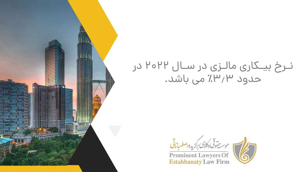 نرخ بیکاری در کشور مالزی