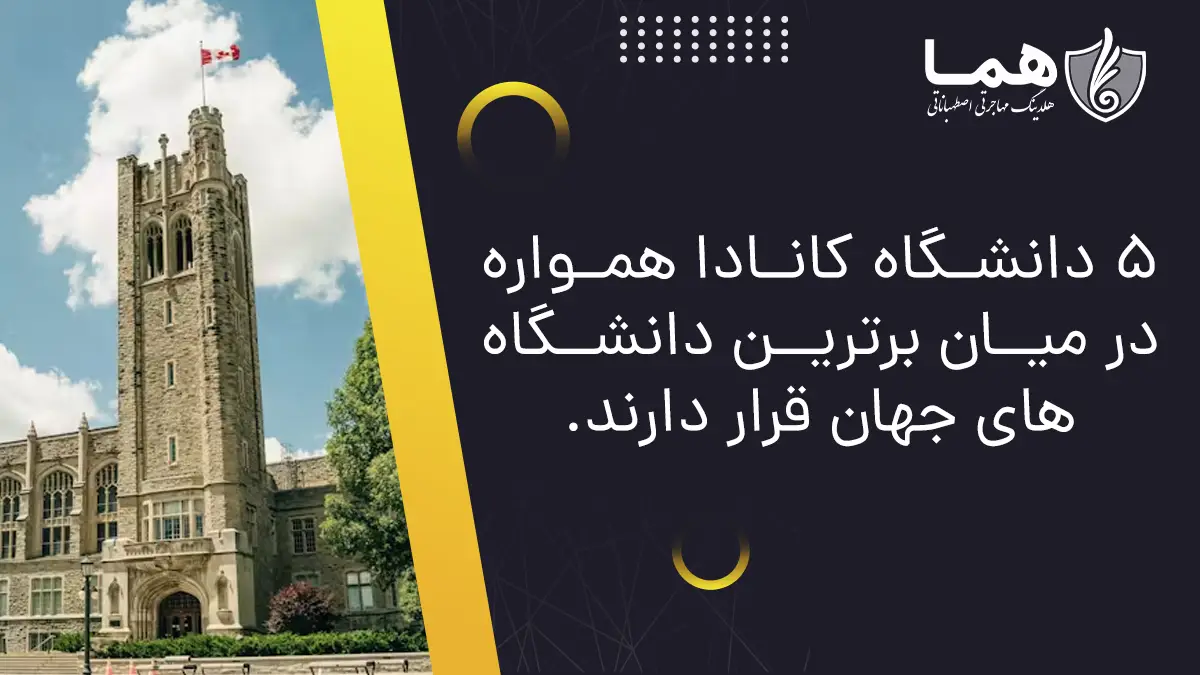 5 دانشگاه کانادا همواره در میان برترین دانشگاه های جهان