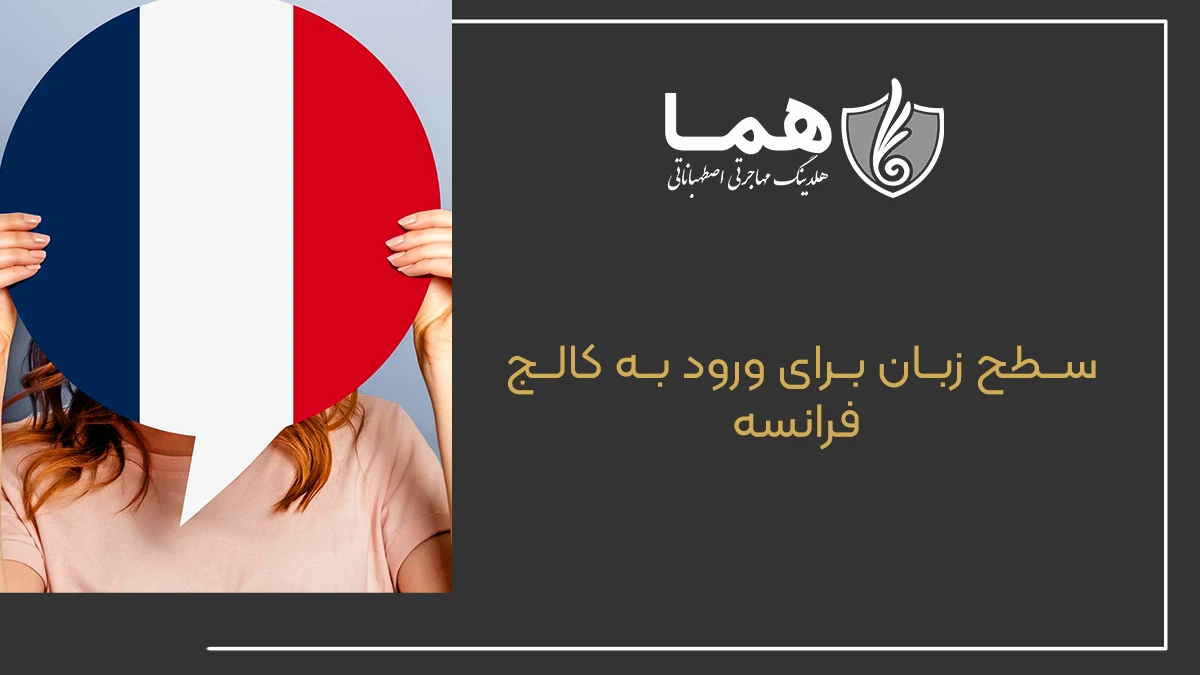 سطح زبان برای ورود به کالج&zwnj; فرانسه