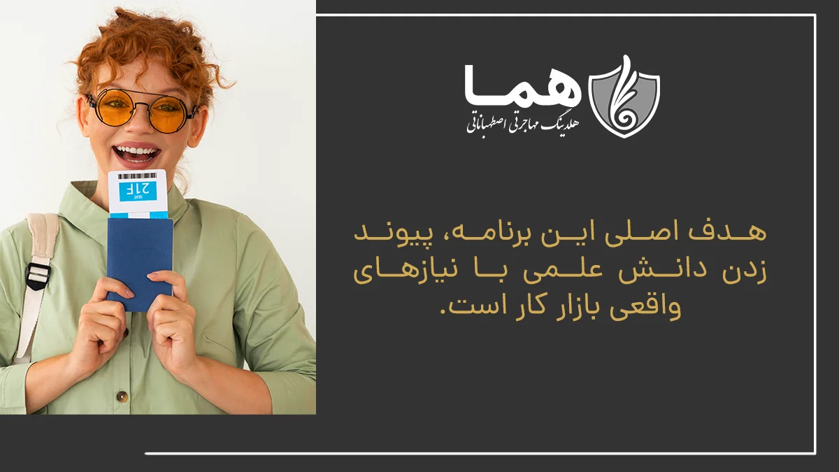 هدف اصلی این برنامه، پیوند زدن دانش علمی با نیازهای واقعی بازار کار است
