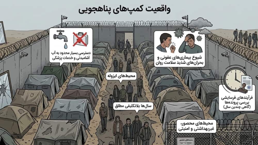 واقعیت کمپهای پناهجویی